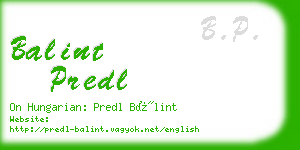 balint predl business card